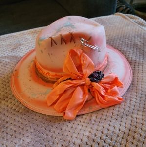 Fedora hat, customed designed, peach